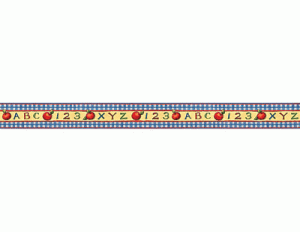 Border Trims SW ABC 123 Plaid [TCR4691]