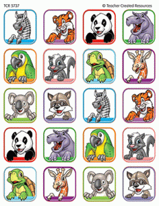 Stickers Animal Faces 1 [TCR5737]