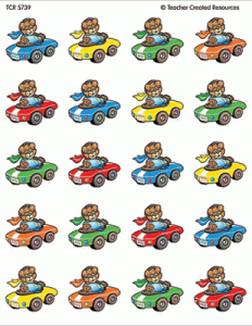 Stickers Racing Bears [TCR5739]