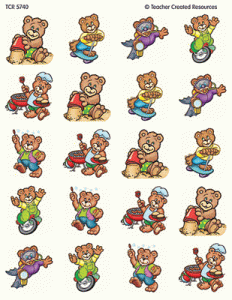 Stickers Summer Bears [TCR5740]