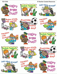 Stickers Healthy Tips [TCR5760]
