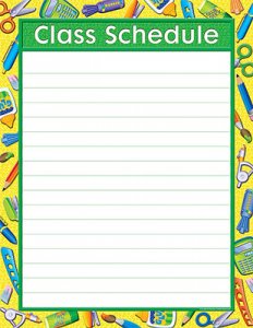 Tools for School Class Schedule [TCR7680]