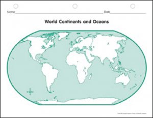 Practice Pads.Continents & Oceans [TF4200]