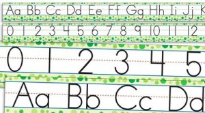 Standard Manuscript Alphabet Number 0-30 [TF8032]