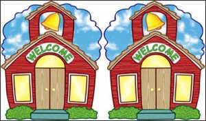 Two-Sided Accents.Schoolhouse Welcome [TF8209]