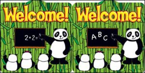 Two-Sided Accents.Panda Welcome [TF8210]