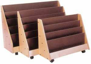 Primary Book Rack with castors TS324