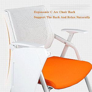TABLET ARM TRAINING CHAIR WITH FLIP-UP TABLET ARM ERGONOMIC MASH BACK ALCO 1951