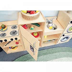 Let's Play Toddler Kitchen Ensemble Natural WB2070N