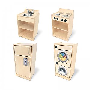 Let's Play Toddler Kitchen Ensemble Natural WB2070N