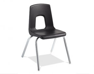 Classroom Chairs Stackable Chrome Legs Seat Height 14" Colors Option Available ACF-C14