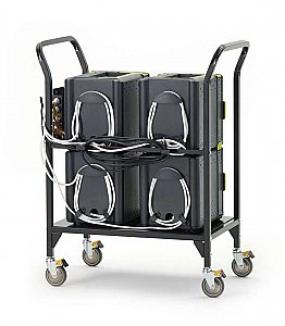 Tub2 Cart with 4 Premium Tech Tubs Holds Up To 24 Devices FTT724