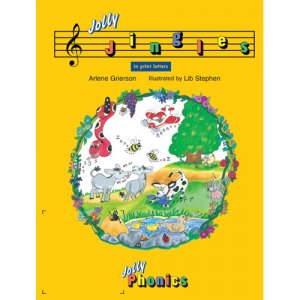 Jolly Phonics Jingles Big Book In Print Letters includes CD E71-063