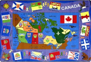 Flags of Canada 7'8" x 10'9" Rectangle JC1455D