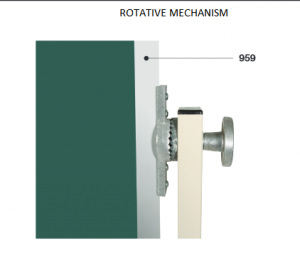 Magnetic Porcelain High Performance Double Surface Reversible White Board Size:4' x 8' S555