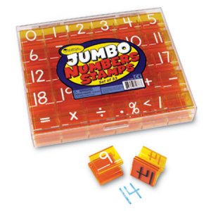 Jumbo Numbers Stamps LER 0668
