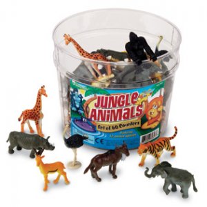 Jungle Animal Counters LER 0697