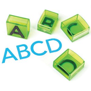 See and Stamp™ Jumbo Uppercase Alphabet Transparent Stamps EI-1646  