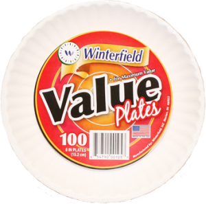 VALUE WHITE PLATES 9"