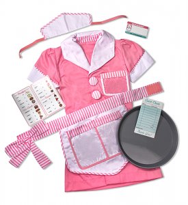 Waitress Role Play Costume Set  3 - 6 years MD-4787