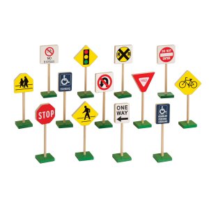 Guidecraft™ 7″ Block Play Traffic Signs G309