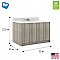 Tot Mate Day Care Vanities and Sinks 31-in Shadow Elm Gray  TM8350R.0W92