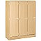 I.D. Systems 45" x 18" x 59" Triple Storage Locker with Doors 79005 B45