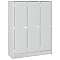 I.D. Systems 45" x 18" x 59" Triple Storage Locker with Doors 79005 B45