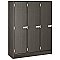 I.D. Systems 45" x 18" x 59" Triple Storage Locker with Doors 79005 B45