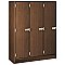 I.D. Systems 45" x 18" x 59" Triple Storage Locker with Doors 79005 B45