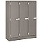 I.D. Systems 45" x 18" x 59" Triple Storage Locker with Doors 79005 B45