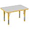 24"x 36" in Rectangle T-Mold Adjustable Activity Table with Chunky Legs 10005