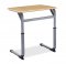 Student Cantilever Desk Adjustable Height  Desk 22" x 28" in Hard Plastic Top INTCANT-2026