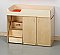 Birch Diaper Changer with Stairs on Left 5145JC