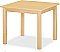MAPLE CLASSROOM TABLE HPL TOP 3/4"SOLID MAPLE APRON & LEGS 30"X 30" (LEGS HEIGHT OPTION) ALC914