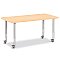 ACTIVITY TABLE RECTANGLE 30" X 48"MOBILE MAPLE/MAPLE/GRAY 6473JCM251