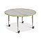 Activity Table 48"ROUND Mobile - Driftwood Gray/Key Lime/Gray 6433JCM451