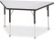 Activity Table 30"x30"x 60" Trapezoid Melamine Laminate table top  Adjustable Height (COLOR OPTION AVAILABLE) 6443JCT
