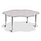 Activity Table 60" LEAF Mobile - Driftwood Gray/Gray/Gray 6458JCM450