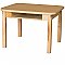 Student Desk with 22" Hardwood Legs HPL1824DSK22