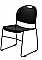 Commercialine Ultra Compact Stack Chair BLACK 850-CL