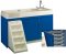 TODDLER WALK UP CHANGING CENTER WITH 12 STORAGE TRAY 3"DEEP LEFT HAND SINK ASSEMBLED 8521A