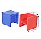 Cube Chair – Set of 2 Red and Blue CF910-082