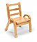 Natural Wood Chair 11 Inch Seat Height AB78C11