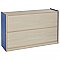 COLORFUL ESSENTIALS HIGH PRESSURE LAMINATES 30" STORAGE CABINET 5 COMPARTMENT ELR-0712-BLUE