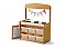 Make-Believe Stand with Hide-away Panel and 6 Clear Open Tubs BMB5-C