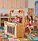 Bamboo Make-Believe Stand with Hideaway Panel (With 2 Shelves & 6 Vibrant Open Tubs) BMB5-S