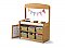 Bamboo Make-Believe Stand with Hideaway Panel (With 2 Shelves & 6 Vibrant Open Tubs) BMB5-S