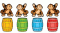 Cut-Out Buddies Monkeys & Barrels [CD120040]
