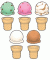 Cut-Out Buddies Ice Cream & Cones [CD120045]